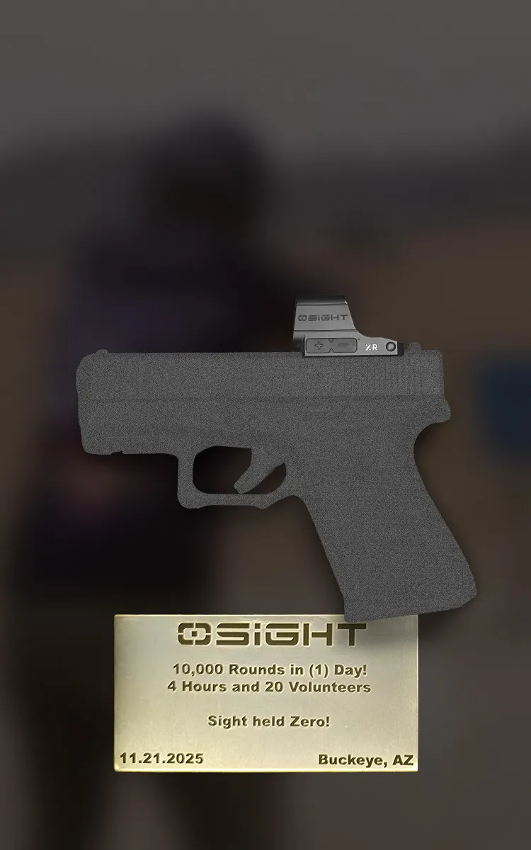 Osight XR 密閉型ドットサイト RMR対応マルチレティクルシステム搭載
