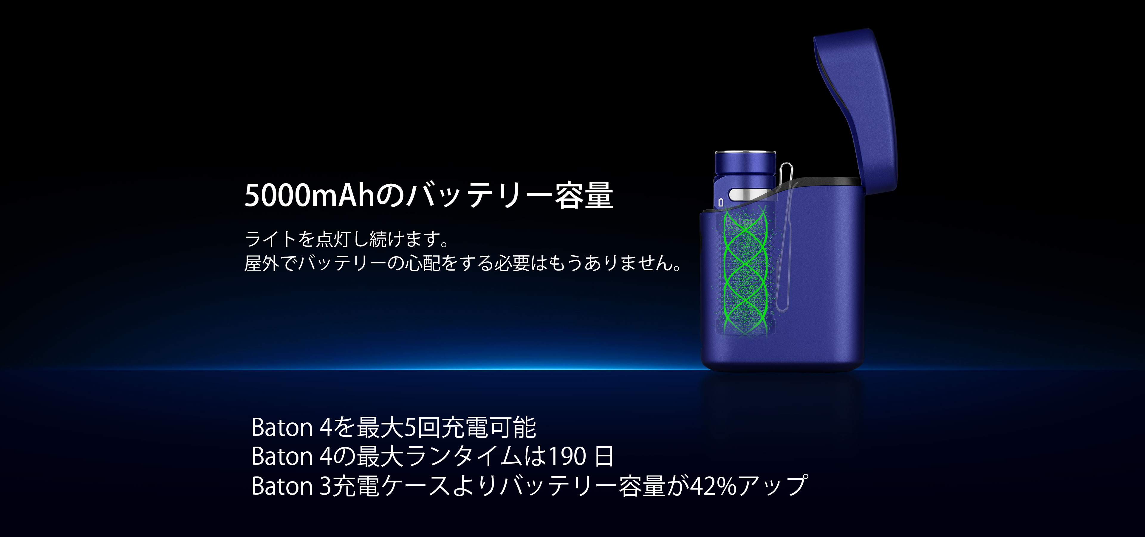 Baton 4 Premium Type C充電式懐中電灯&5000mAh充電ケース - Olight Japan