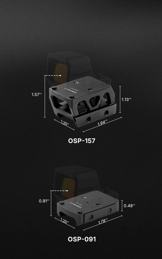 Osight XE AMRS 密閉型レッドドットサイト RMR規格 マルチレティクル