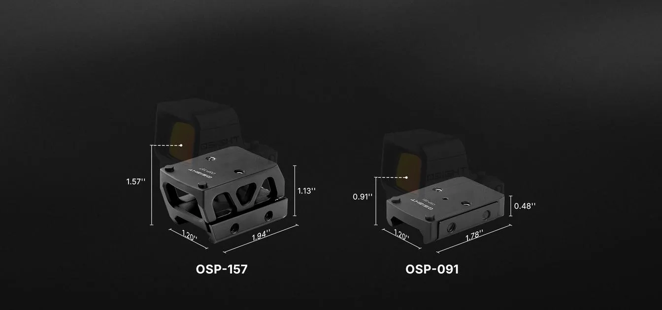 Osight XE AMRS 密閉型レッドドットサイト RMR規格 マルチレティクル