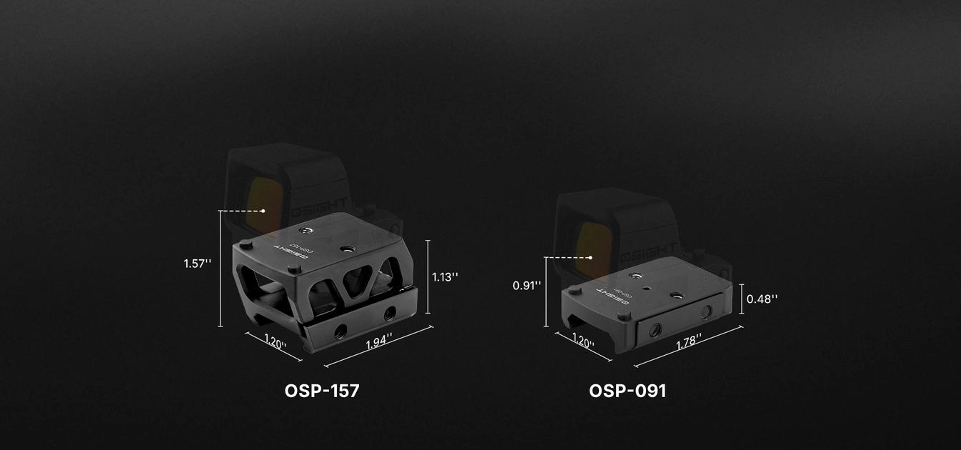 Osight XE AMRS 密閉型レッドドットサイト RMR規格 マルチレティクル