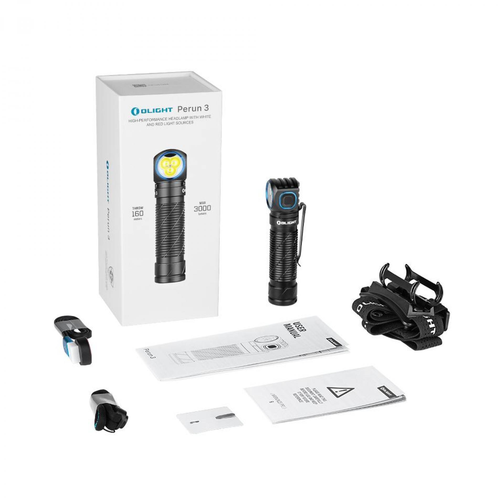Perun 3 高出力L型懐中電灯 3000ルーメン ヘッドライト 多機能 LED