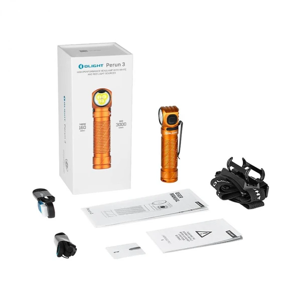 Olight Perun3 　オーライト Olight Perun 3 Rechargeable LED Headlamp | Battery Junction