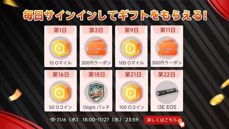 ブラックフライデーサインインキャンペーン