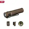 OLIGHT Baton 3 Pro懐中電灯、茶色のポータブルLEDフラッシュライト、最大1500ルーメン、夜間の屋外ハイキングに最適