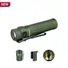 OLIGHT Baton 3 Pro LED懐中電灯、携帯クリップ付き、カーキグリーン。充電式コンパクトなライト、屋外キャンプ、ハイキング、夜間作業に最適。