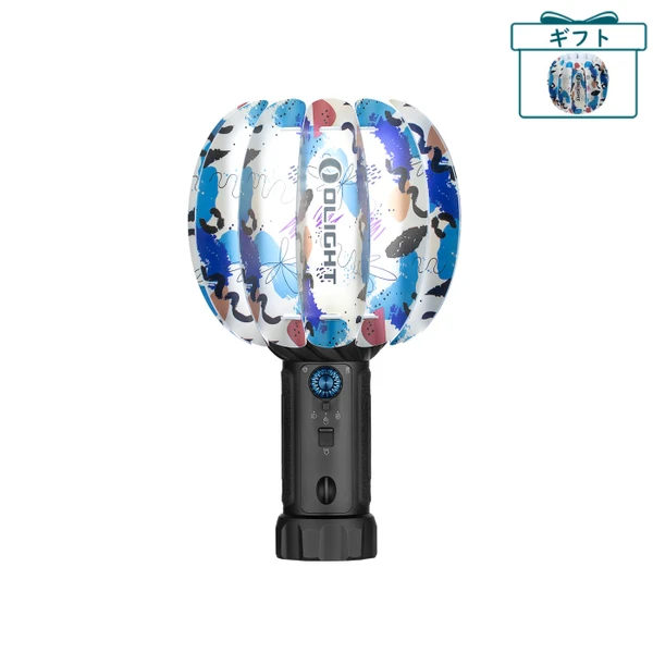 Olight Marauder Mini 2 黒色多機能懐中電灯、ハイキングやキャンプ用サイドスイッチ付き。