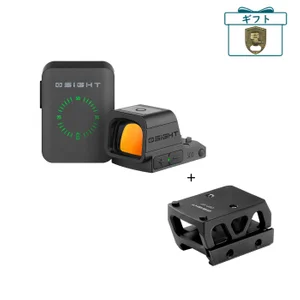 Olight Osight XR ブラック、サイドビュー、バッテリーインジケーターとマウントを備えたドットサイト、正確なターゲット捕捉用