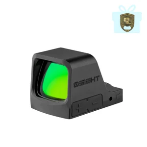 OlightブラックOsight C/Kドットサイト、緑色のレンズと調整ボタン、高速ターゲット捕捉用