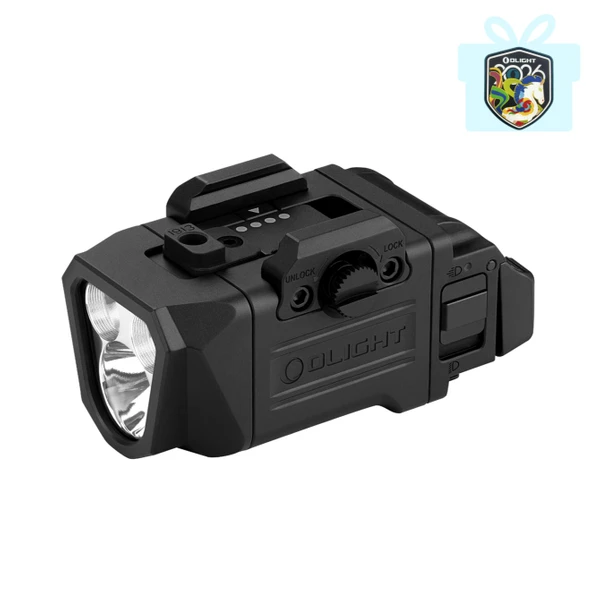 OLIGHT Odin GL Miniブラック、ギフトボックスのロゴが付いた銃器用ライト