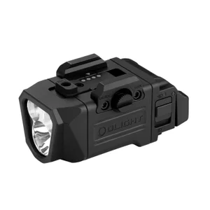 ブラックOlight PL-Pro Valkyrie LEDウェポンライト、白い背景