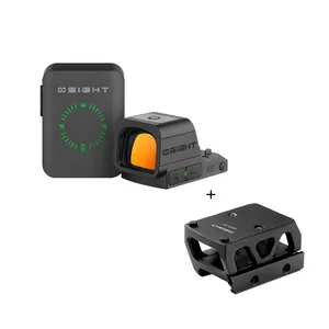 Olight Osight XR ブラック、サイドビュー、バッテリーインジケーターとリモコン付き、アウトドアでの正確な照準に最適です。