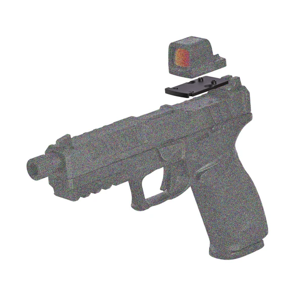 Olight Osight RMR to RMScアダプター（ブラック）。ピストル上部、レッドドットサイト取り付け用の変換プレート。RMRサイトをRMScフットプリントに適合させ、照準器の互換性を高める。