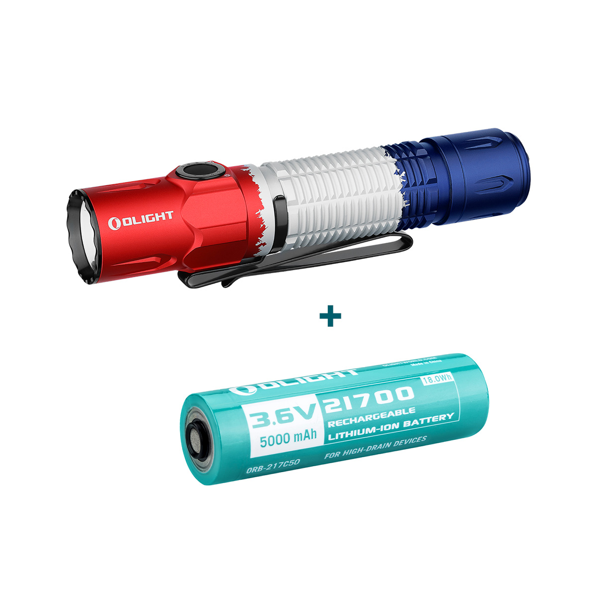 Warrior 3S 懐中電灯 2300ルーメン高出力 長時間利用セット